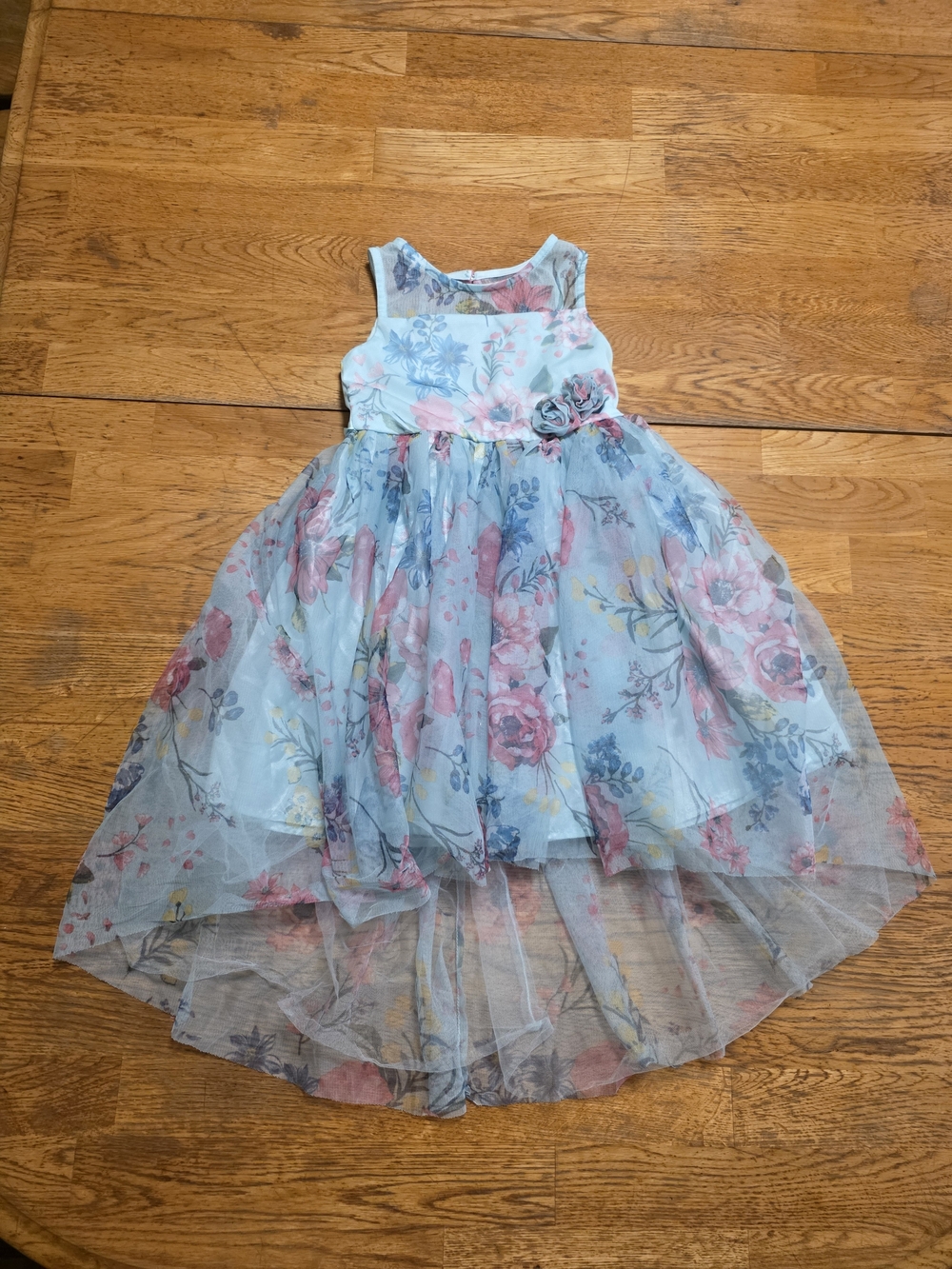 Zunie Floral Tulle High-Low Formal Party Dress
